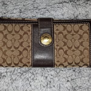 Coach Brown Signature Wallet